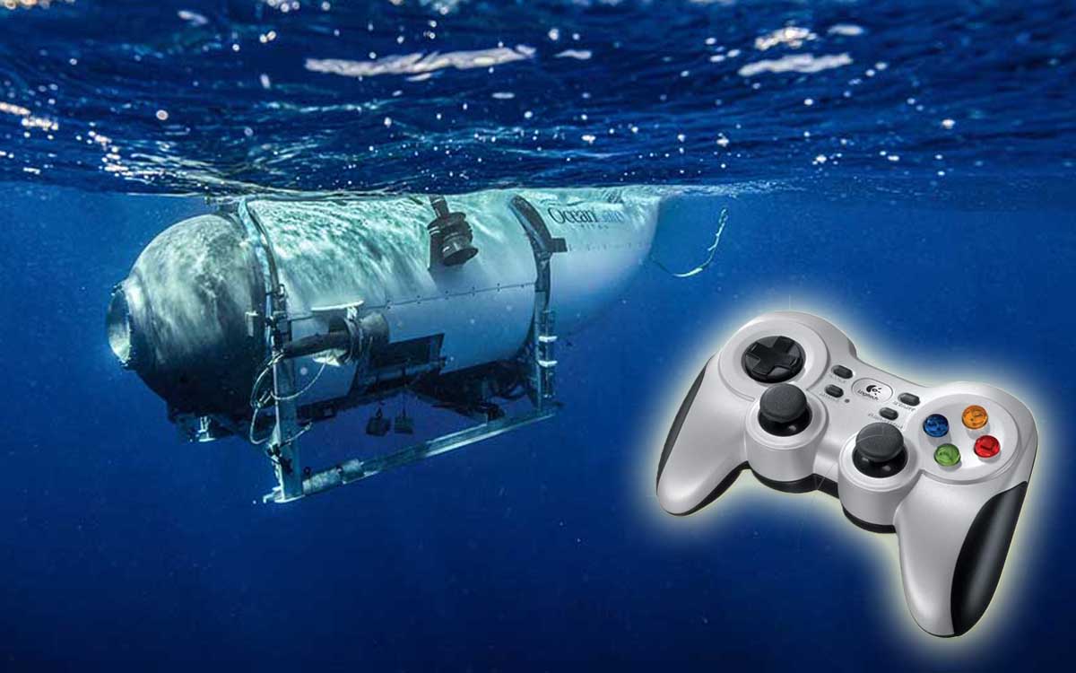 Titanic: Sumergible desaparecido se maneja con un control de videojuegos de 40 dólares