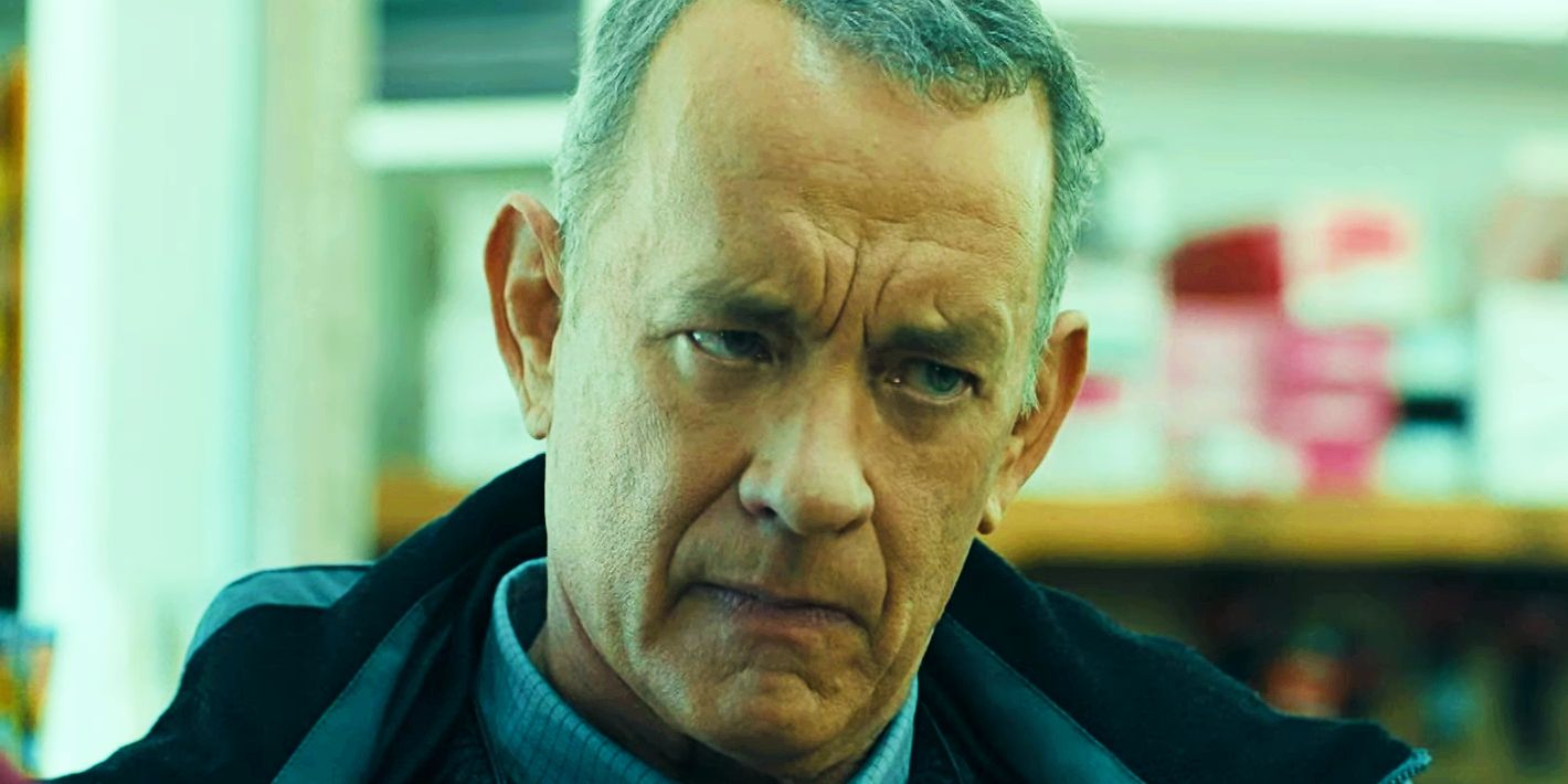 Tom Hanks looking very exasperated in A Man Called Otto