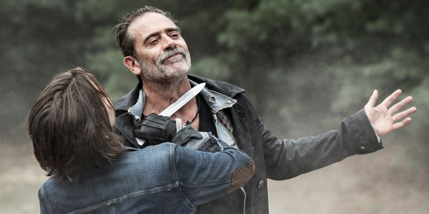 Negan and Maggie in The Walking Dead: Dead City