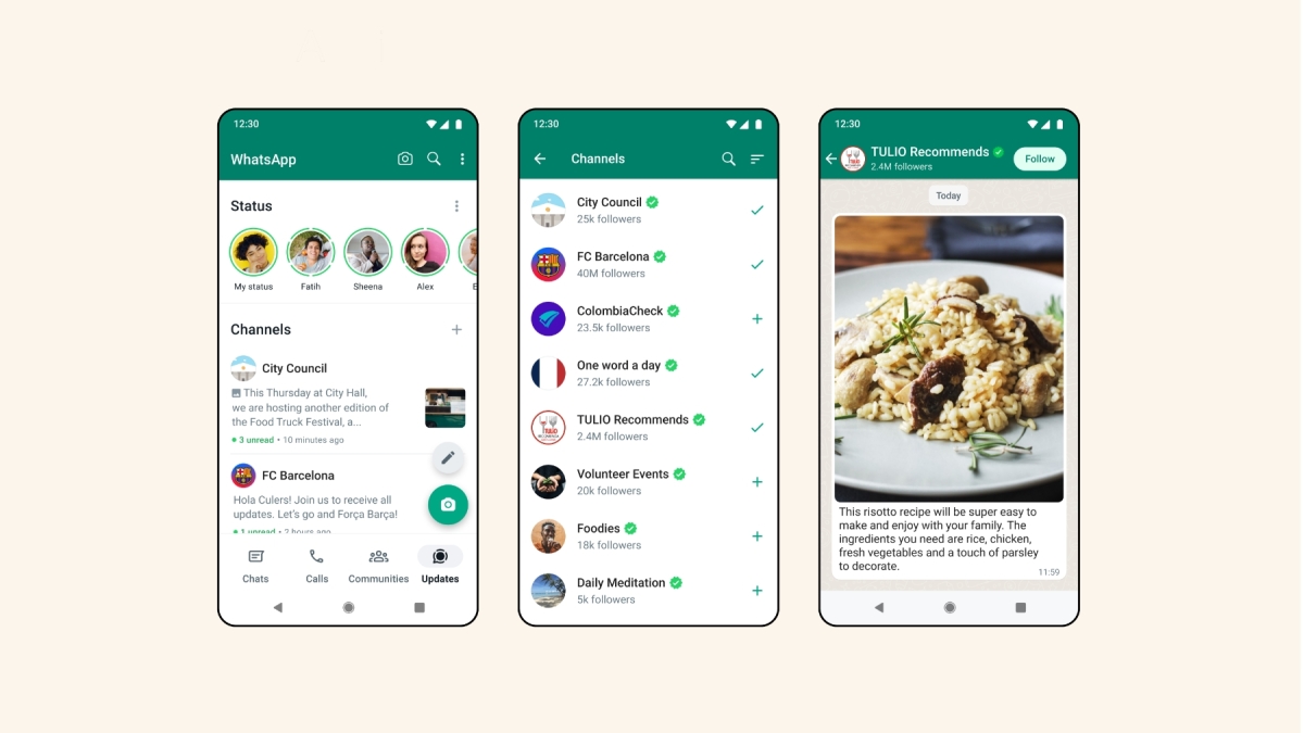 WhatsApp lanza función de canales para mensajes de difusión