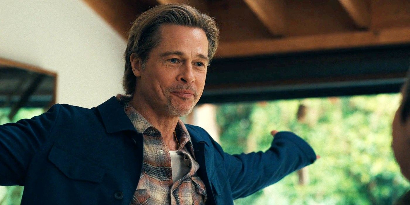 Brad Pitt with his arms out in Dave season 3