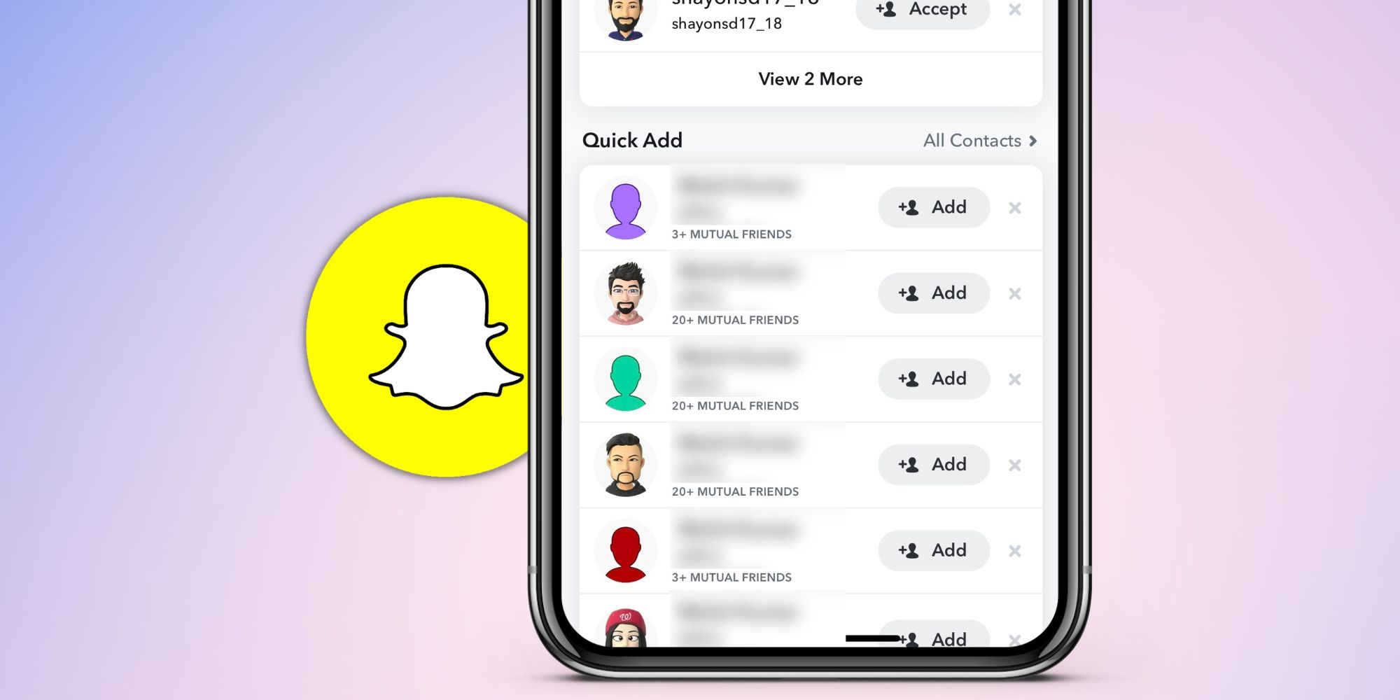 ¿Puedes ver amigos mutuos en Snapchat?