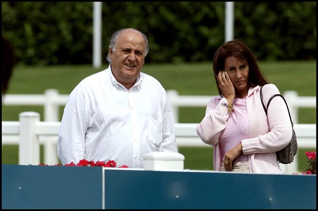 Amancio Ortega en el concurso de saltos en La Coruña / Gtres