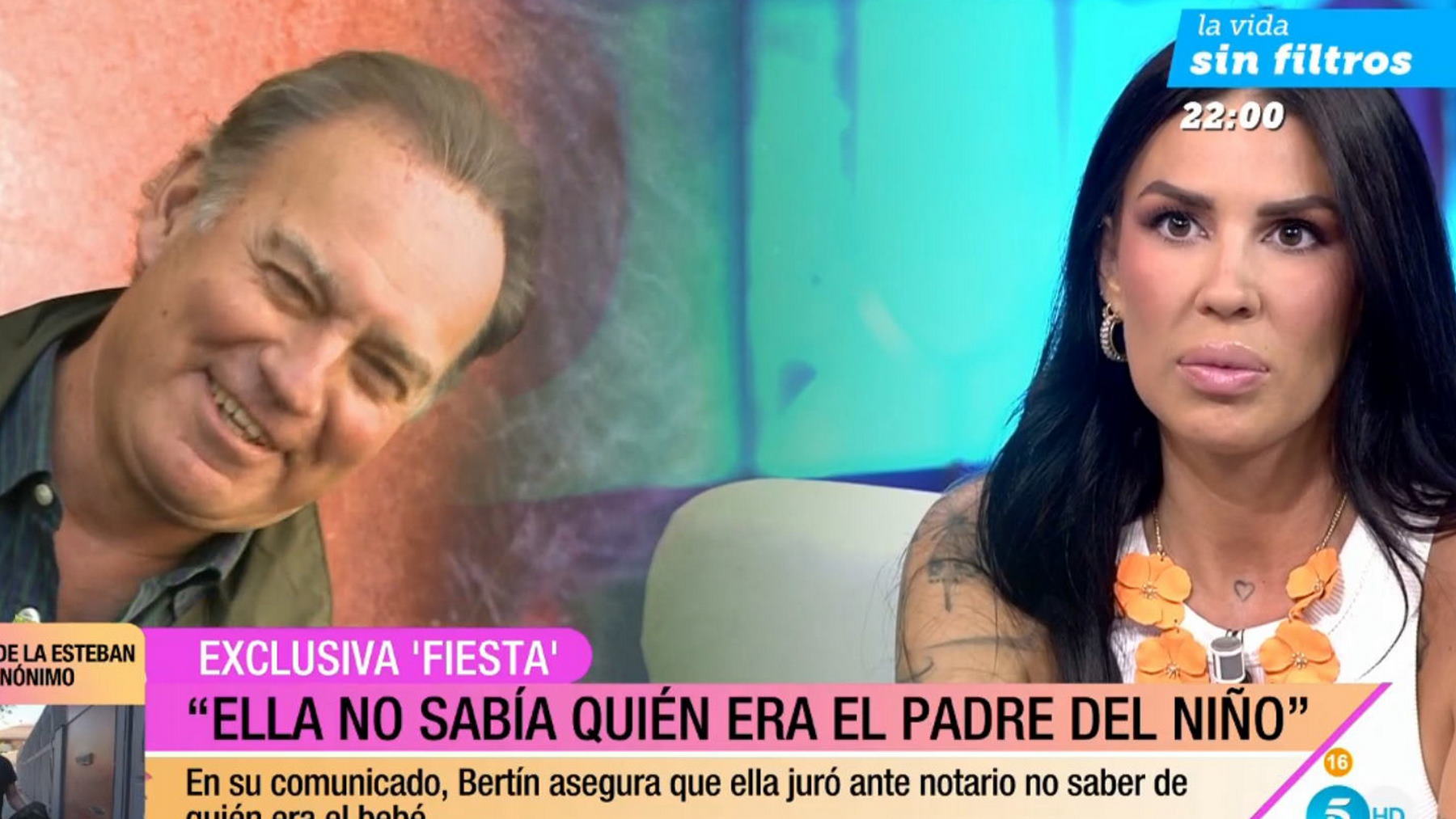 Chabeli Navarro reaparece en Telecinco y muestra una nueva prueba contra Bertín Osborne