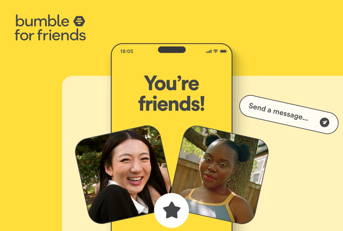 Bumble lanza una aplicación BFF separada para hacer amigos