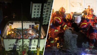 China: mueren 11 personas tras el derrumbe del techo de un centro deportivo escolar