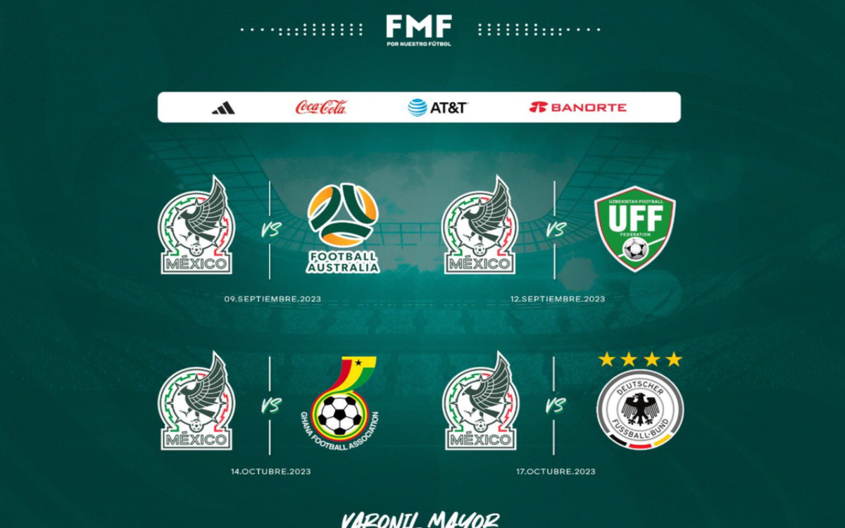 Confirma FMF fechas y rivales para los próximos partidos del Tricolor | Tuit