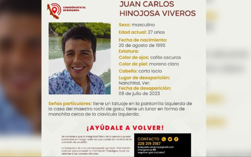 Desaparece fotoperiodista Juan Carlos Hinojosa en Veracruz