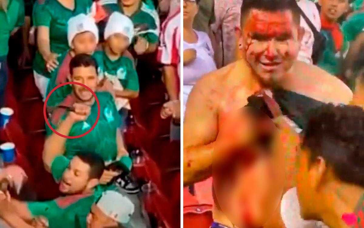 Detienen a sujeto que apuñaló a aficionado del Tricolor en partido de la Copa de Oro | Videos