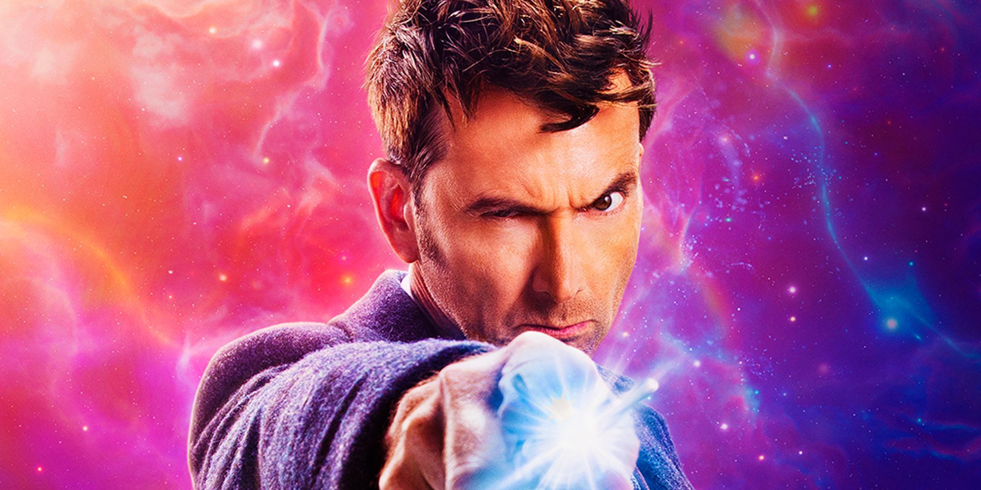 Doctor Who revela el regreso de David Tennant en un póster cósmicamente colorido: "¿Por qué regresó esta cara?"