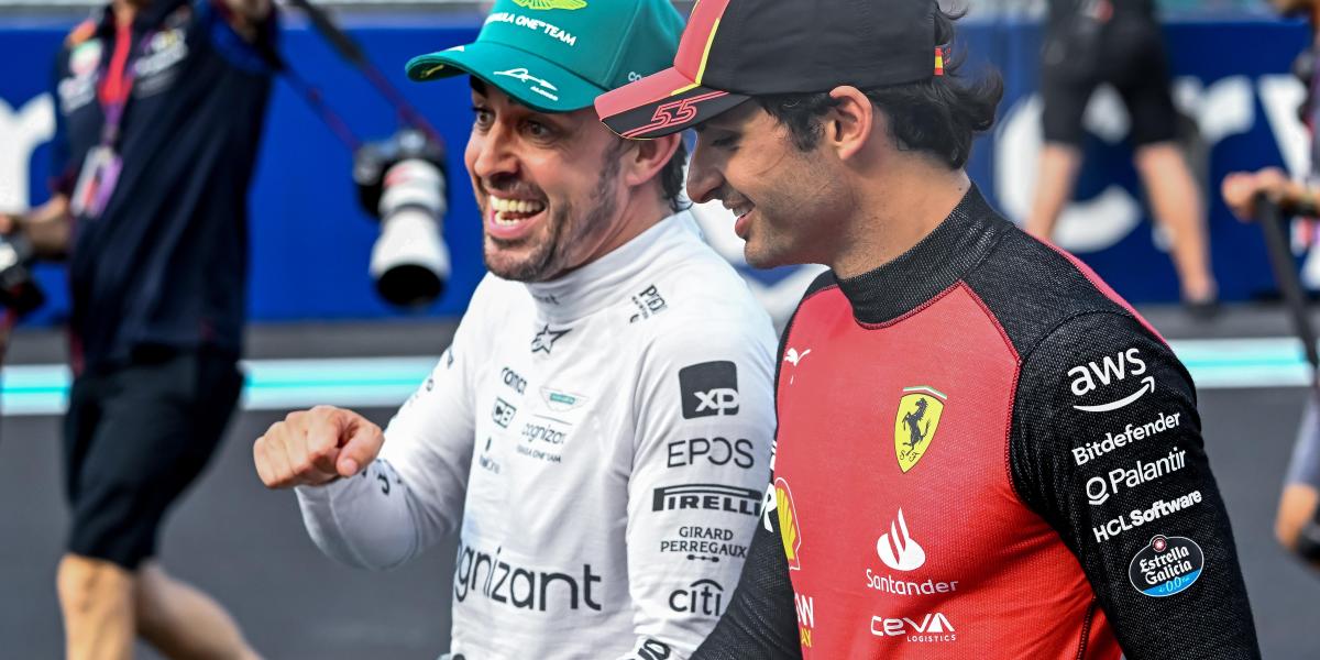 El insospechado récord que comparten Fernando Alonso y Carlos Sainz