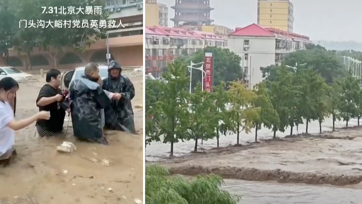 En video: devastadoras lluvias convierten las calles en ríos en partes de China