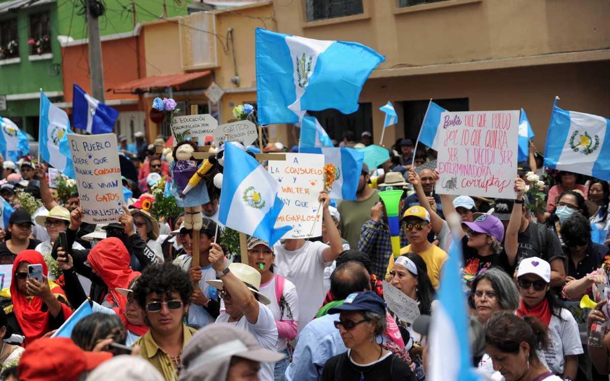 Exigen con marcha respeto a los resultados electorales | Guatemala