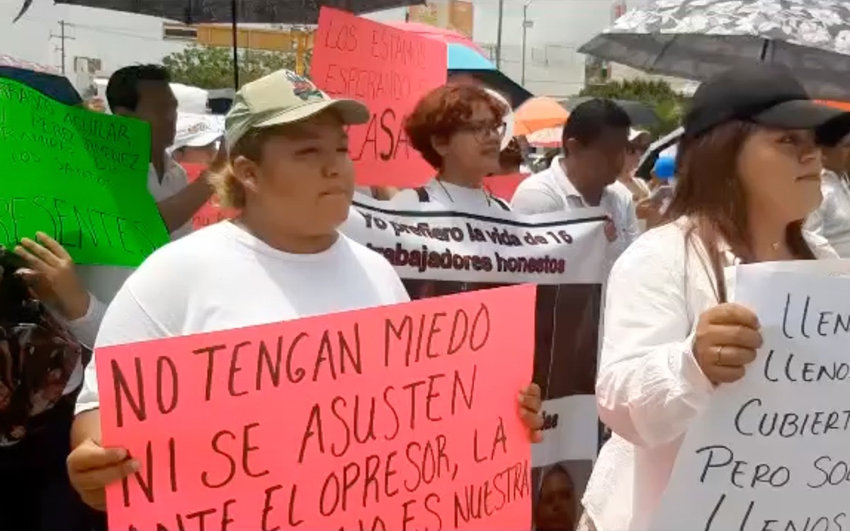 Familiares de los 16 secuestrados de Chiapas marchan para 'ablandar el corazón' de plagiarios