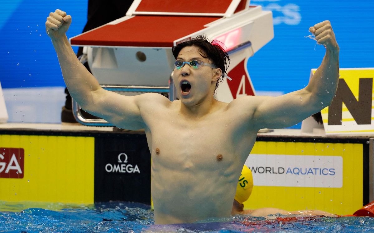 Fukuoka 2023: Haiyang Qin rompe el récord mundial de los 200 metros braza