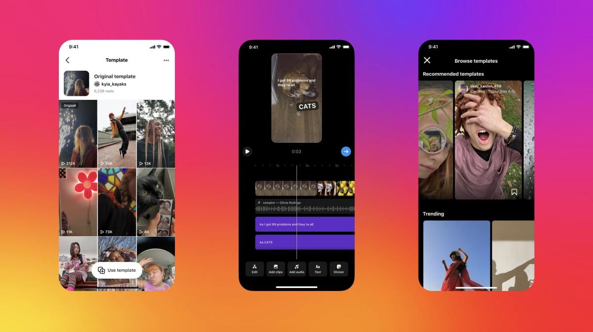 Instagram está facilitando la creación de Reels con las plantillas de la aplicación