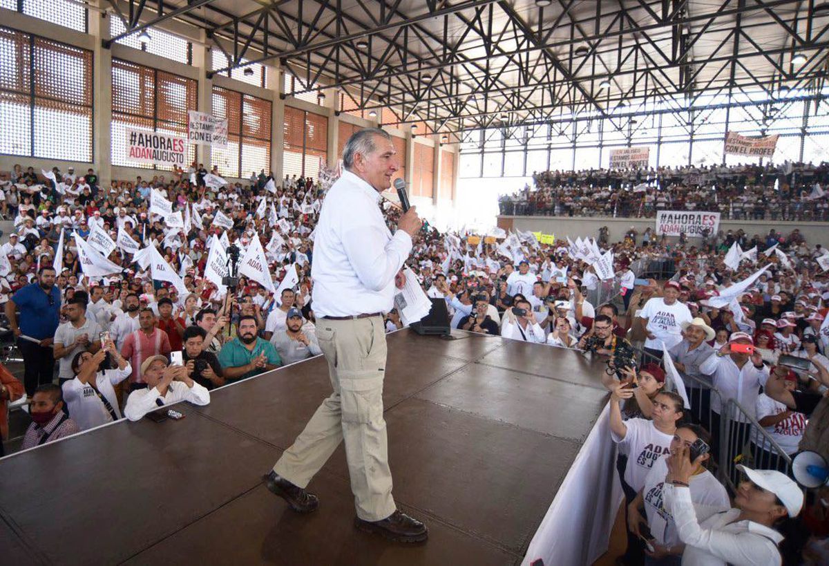 La campaña de Adán Augusto López: austeridad en la palabra y la chequera en la mano