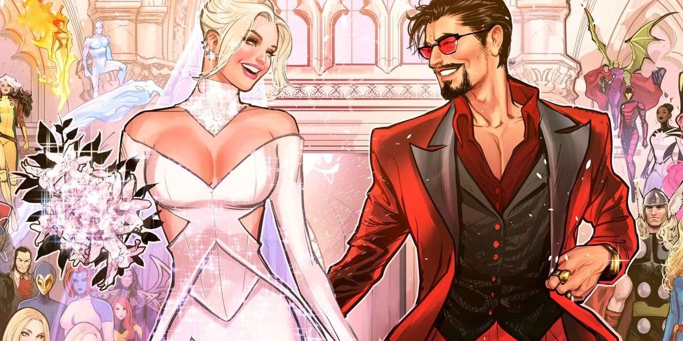 Finalmente está sucediendo: Tony Stark y Emma Frost se casarán