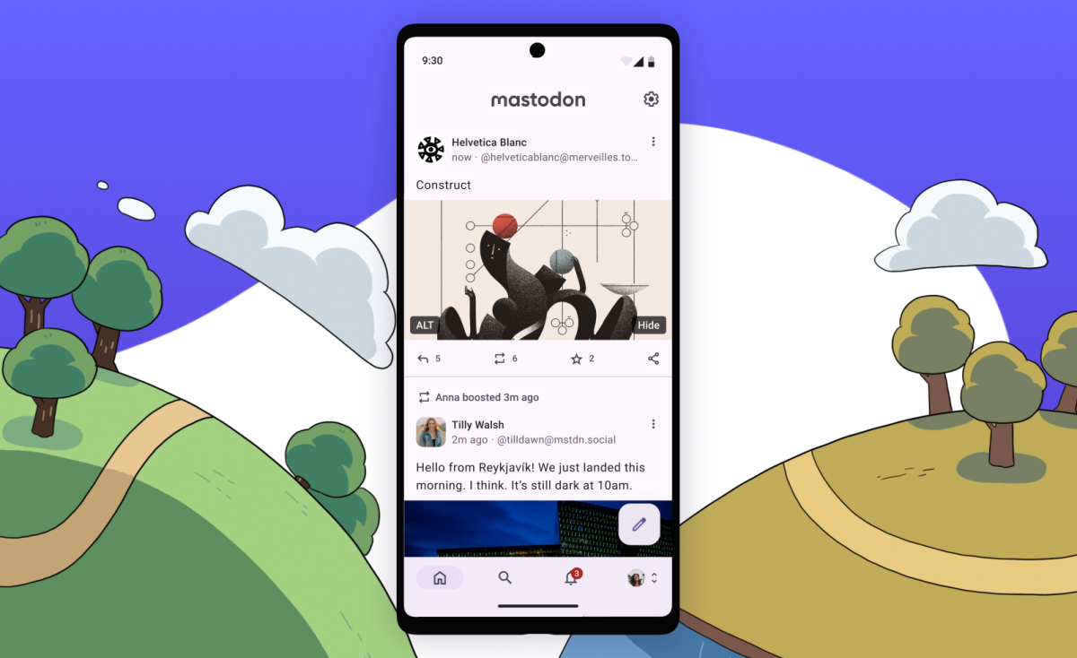 Mientras Twitter se tambalea, Mastodon actualiza su aplicación oficial para usuarios de Android