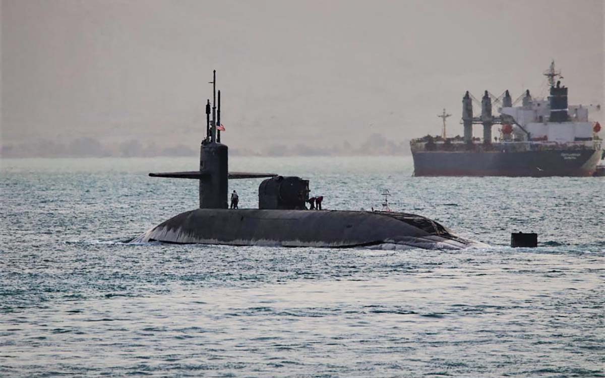 Submarino estadounidense con armas nucleares llega a Corea del Sur