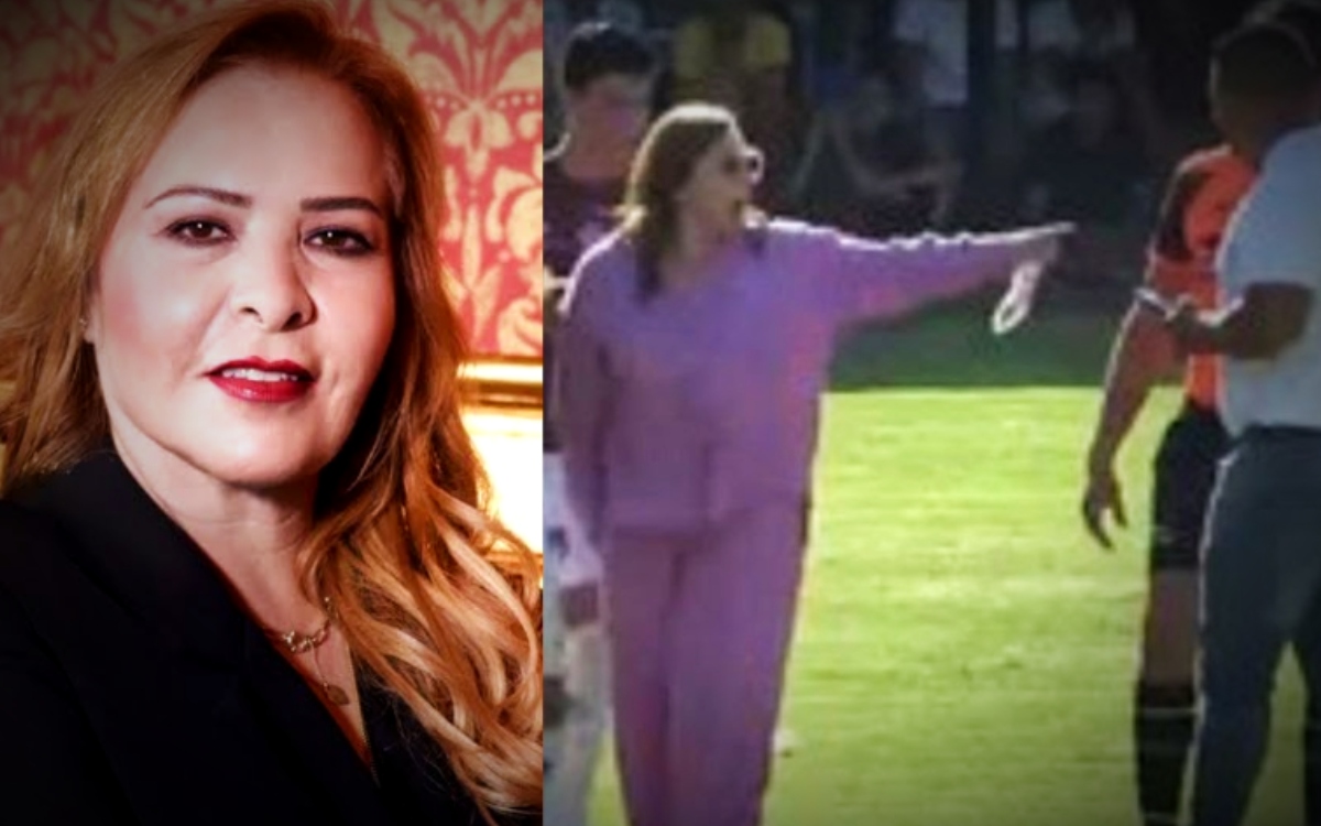 Video | Alcaldesa de Arandas ingresa a campo de futbol para confrontar a árbitro en la Copa Jalisco