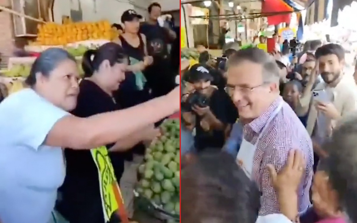 Video | Corren a Ebrard de mercado en Cuernavaca; ‘¡Tome su foto y hágase a un ladito!’