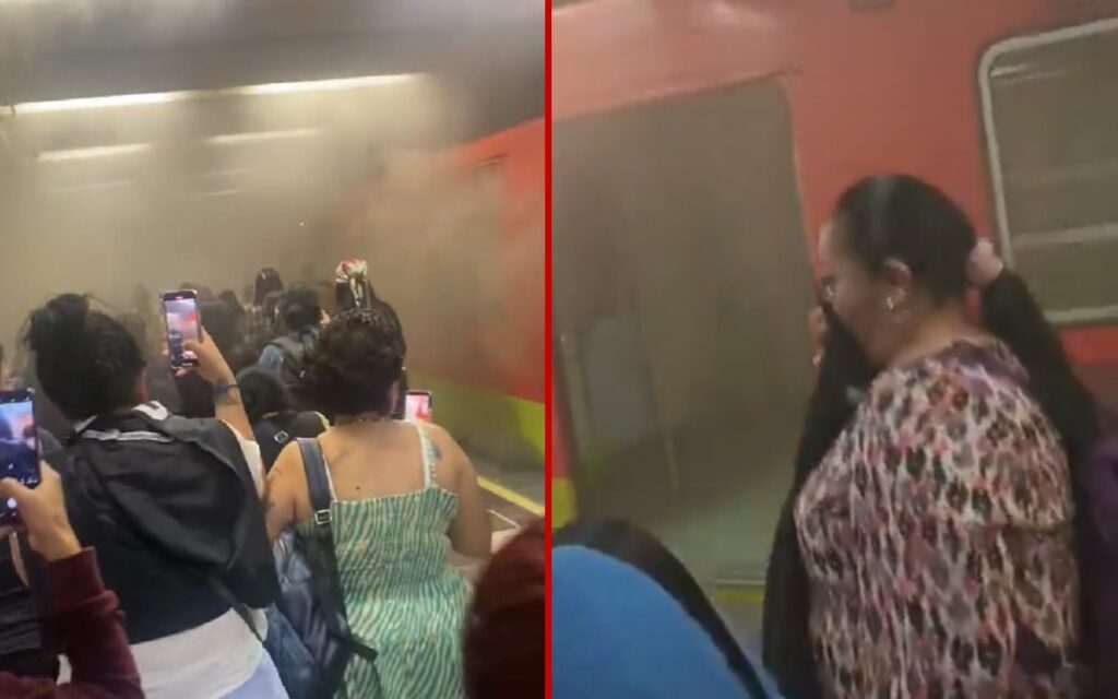 Videos | Desalojaron estación de la Línea 3 del Metro ante presencia de humo