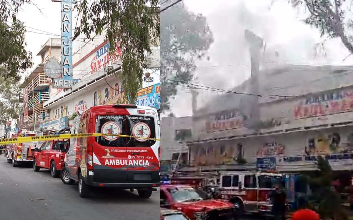Videos | Incendio en Arena San Juan en Neza deja 2 niños muertos