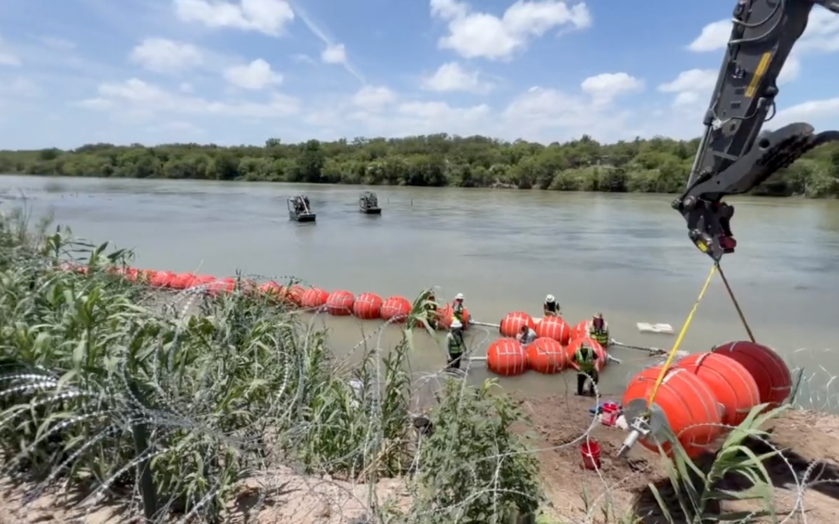 Videos | México acusa que muro flotante en Río Bravo viola tratados internacionales