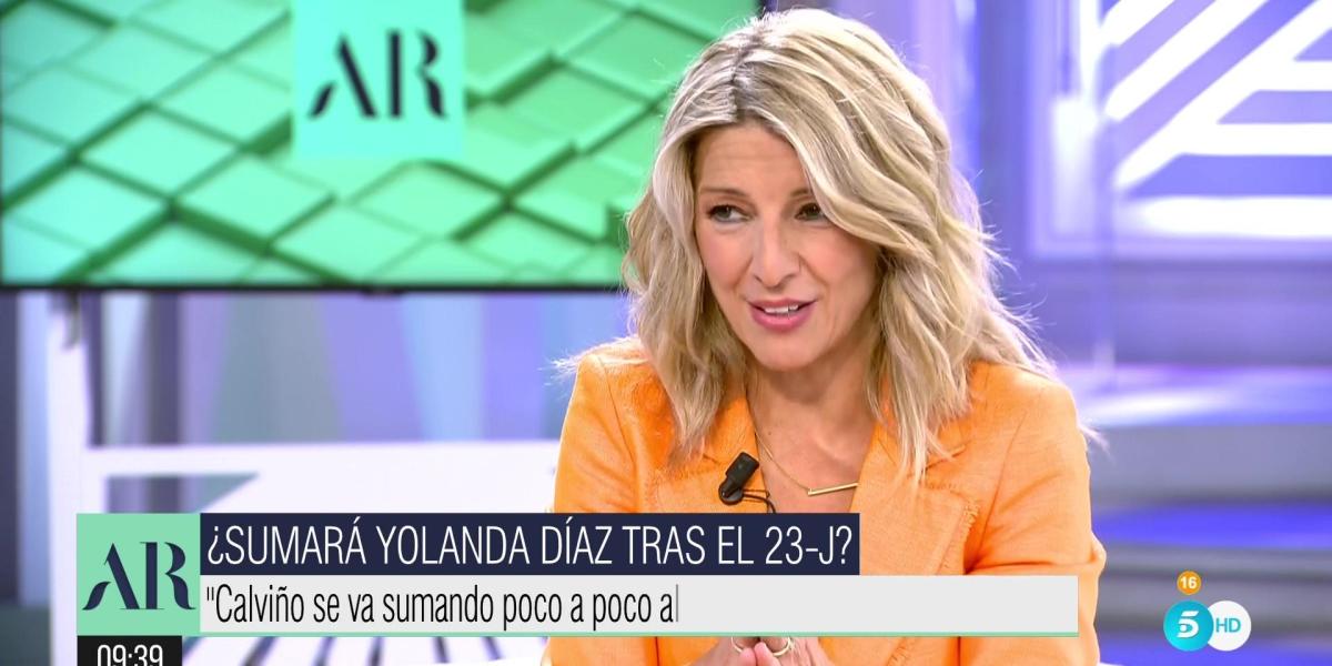 Yolanda Díaz, muy contundente con Gabriel Rufián en 'El programa de Ana Rosa'
