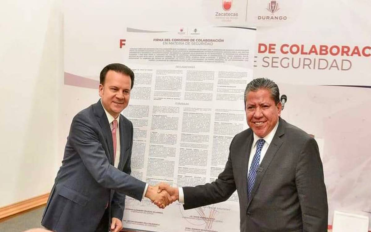Zacatecas y Durango firman acuerdo contra inseguridad