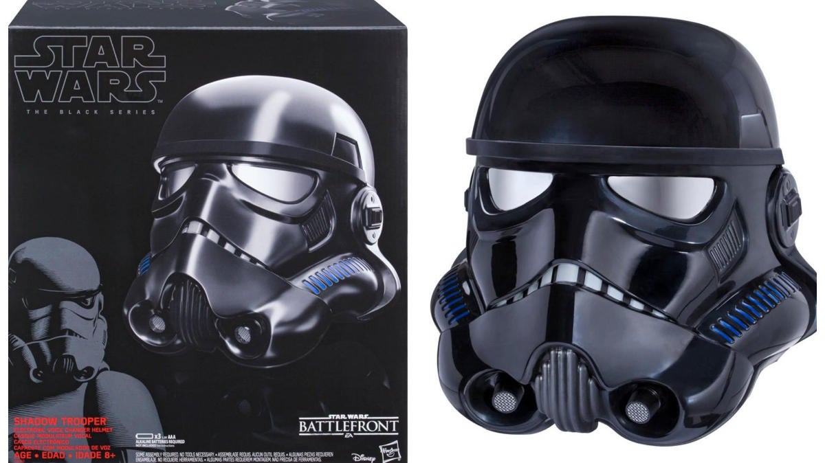 El casco electrónico Star Wars The Black Series Shadow Trooper está regresando