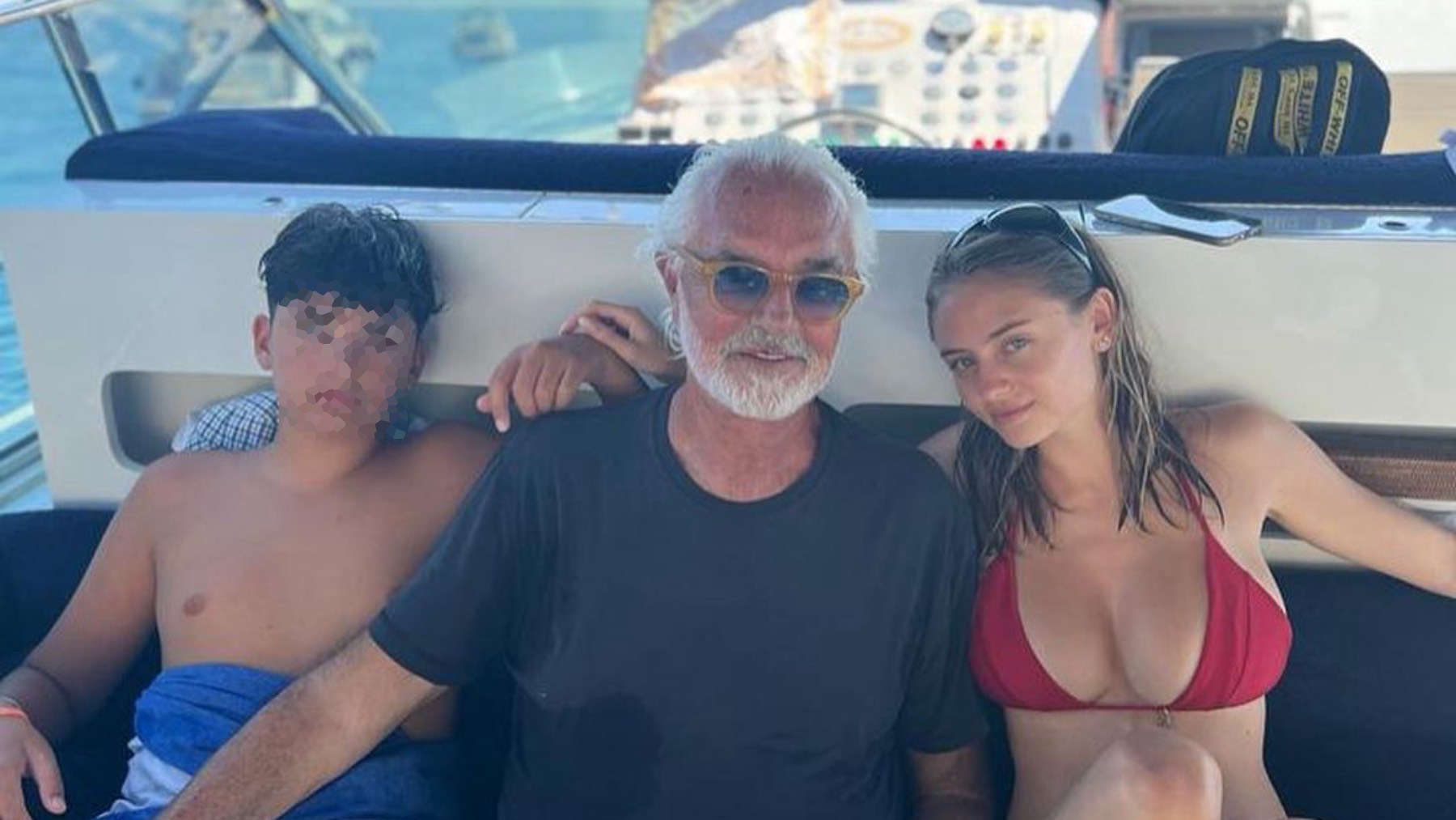 Flavio Briatore posa junto a la hija de Heidi Klum que nunca quiso reconocer