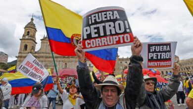 Colombia: opositores se manifiestan contra el gobierno de Gustavo Petro