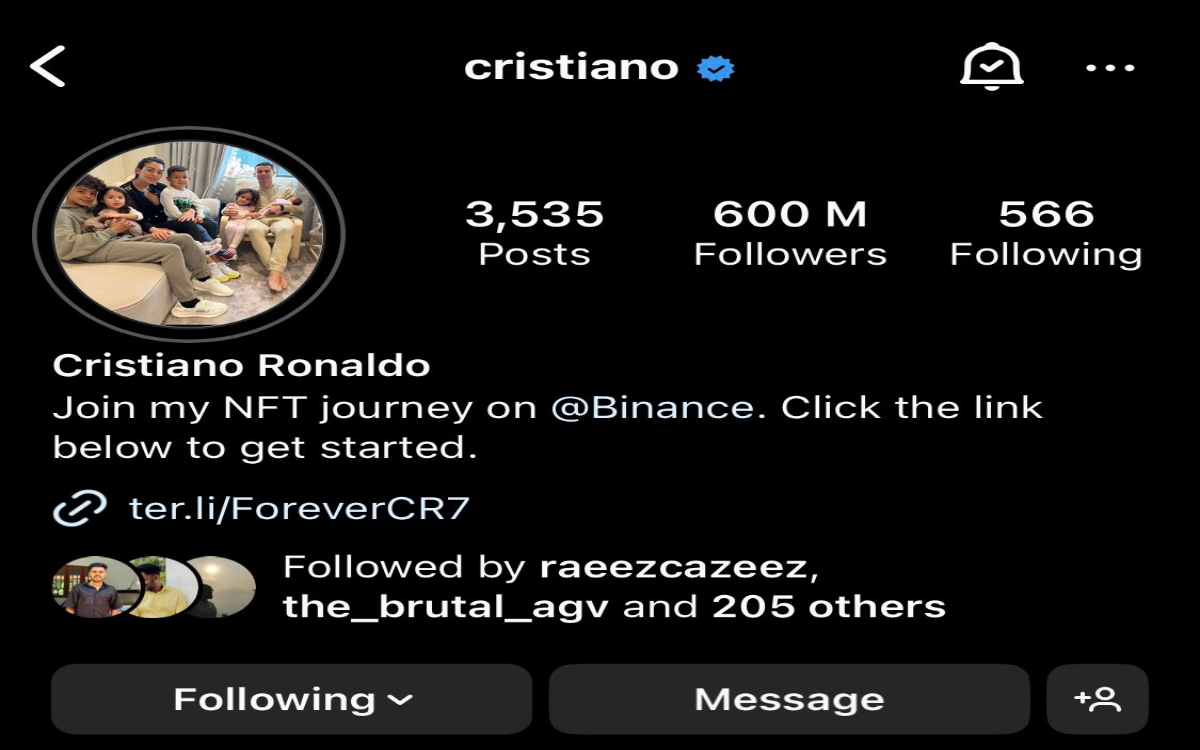 Cristiano Ronaldo es la persona con más ingresos económicos en Instagram | Tuit