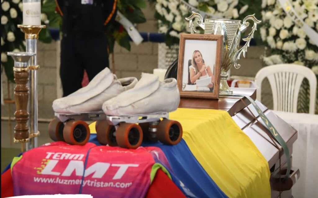 Dan último adiós a ex campeona mundial de patinaje, asesinada en Colombia | Video