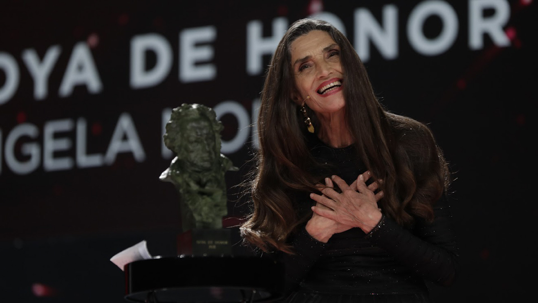 Ángela molina en el gala de los Goya en Málaga. 2021/ Gtres
