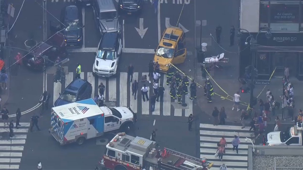 Diez personas atropelladas por conductor en Nueva York