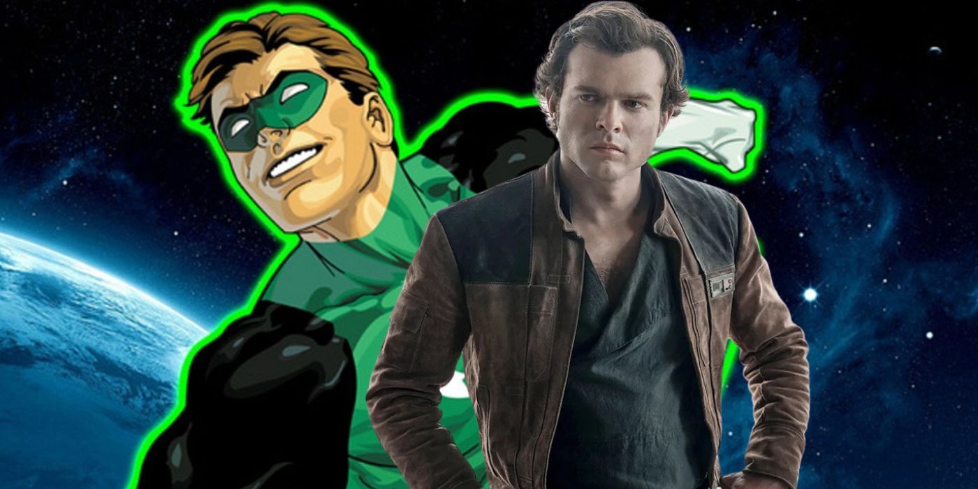 El actor de Han Solo aprovecha la luz de Green Lantern en un hermoso fan art de DCU