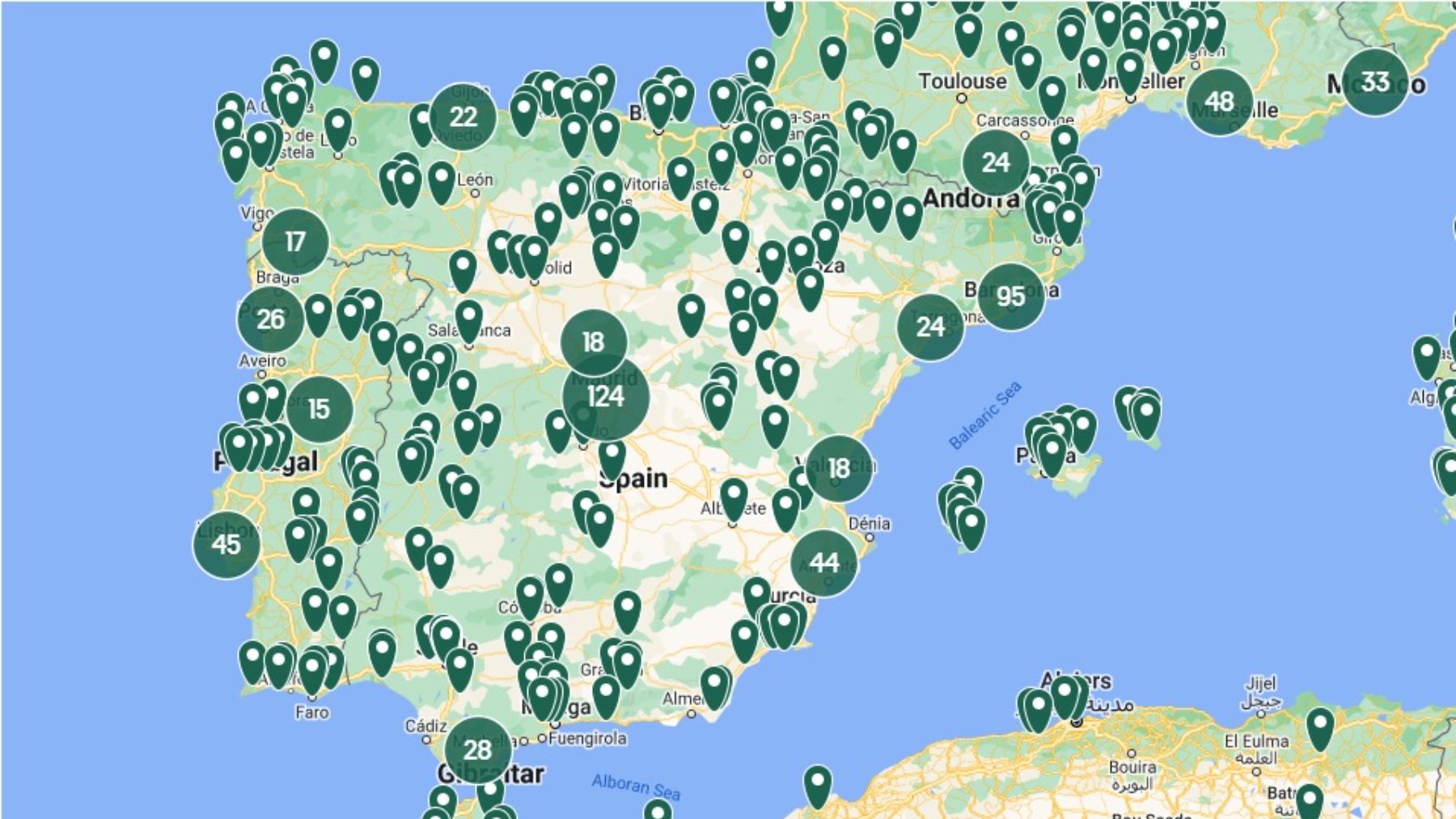 El mapa de los sitios de España que tienes que visitar una vez en la vida