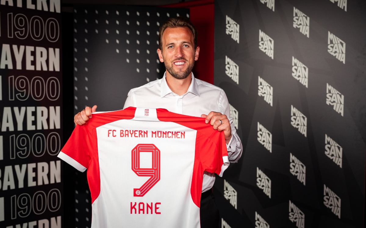 Harry Kane firma con el Bayern Munich hasta 2027