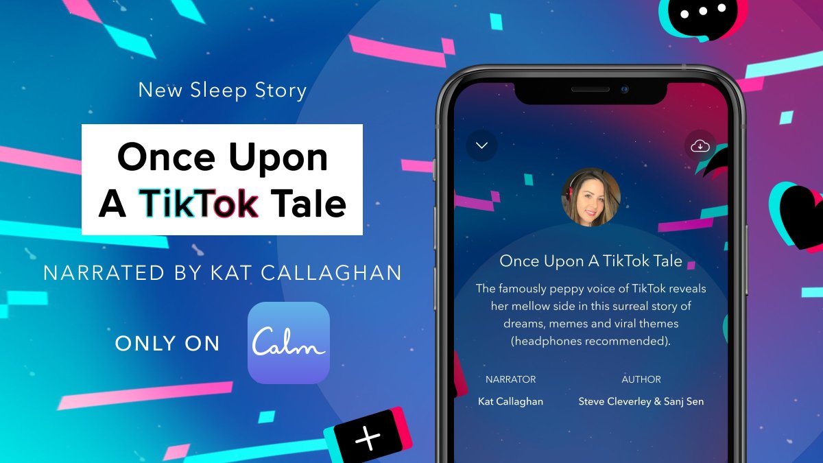 La nueva Sleep Story de Calm está narrada por el locutor de texto a voz de TikTok