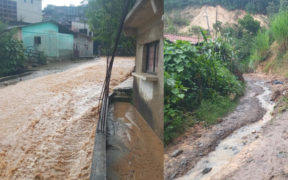Lluvias dejan incomunicado a habitantes de Santiago Atitlán, Oaxaca; autoridad comunitaria pide ayuda a gobierno de Jara