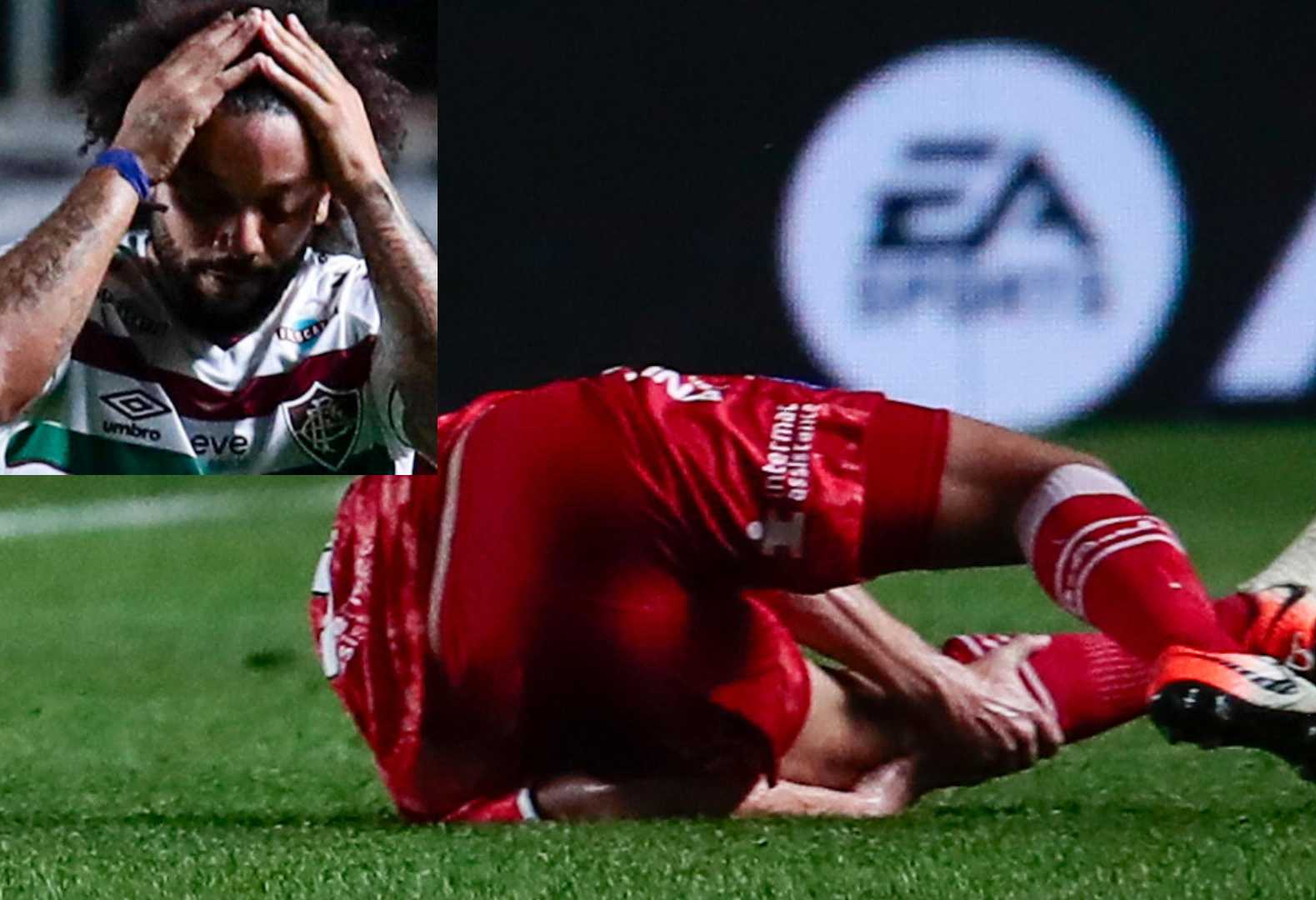 Marcelo provoca terrible lesión en la Copa Libertadores