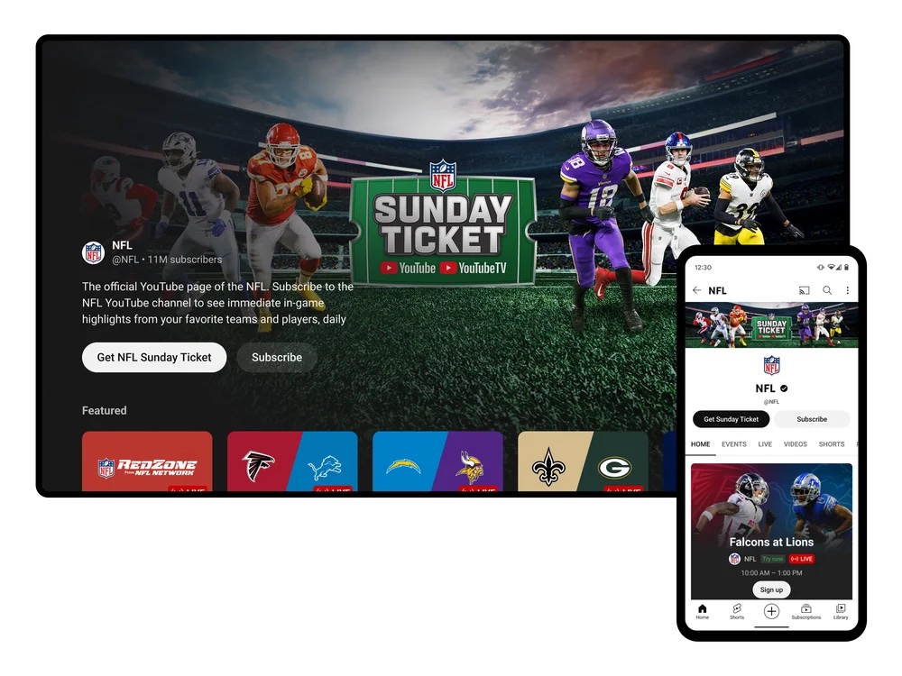 NFL Sunday Ticket tiene planes para estudiantes, facturación flexible, chat en vivo y más
