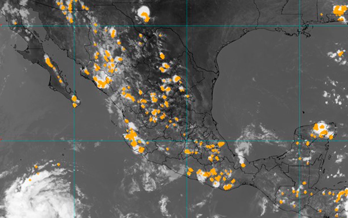 Prevén lluvias fuertes en al menos 12 estados por monzón al norte de México