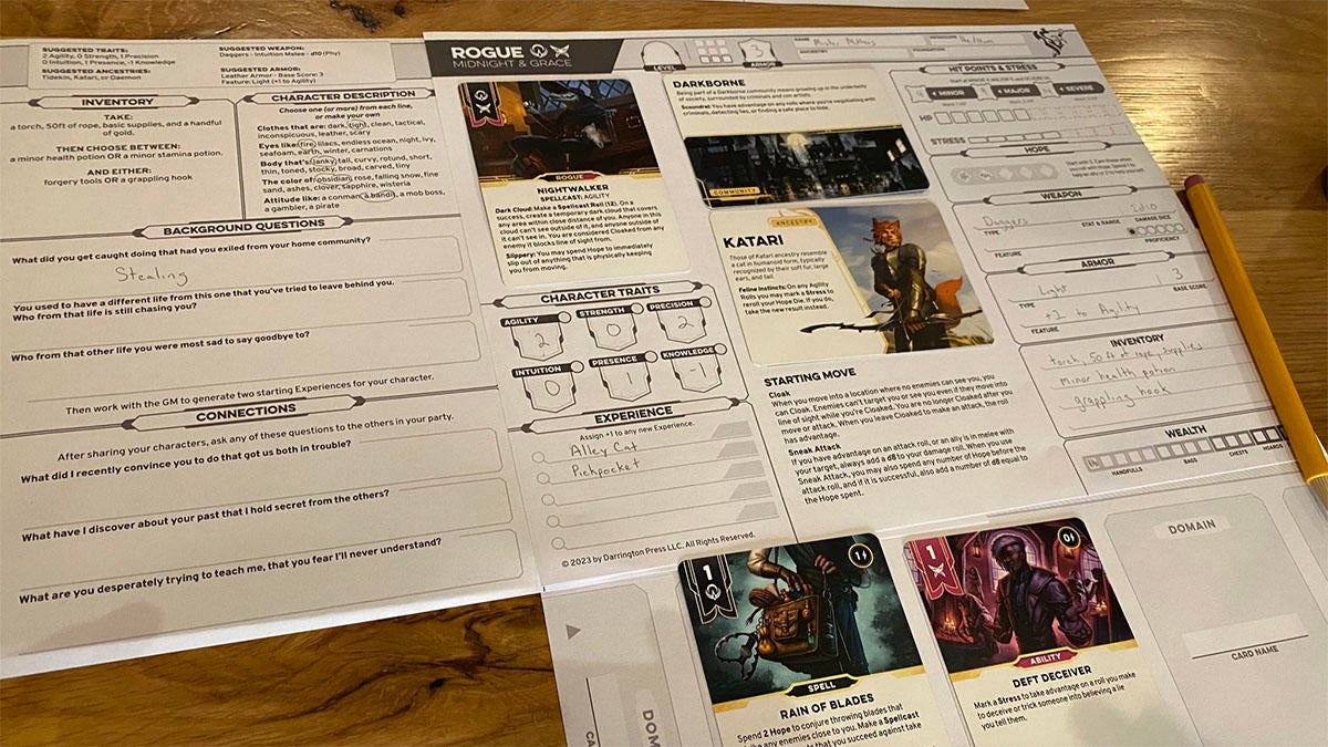 Primeras impresiones de Daggerheart: el nuevo TTRPG de Critical Role combina crujido y juego narrativo de maneras únicas