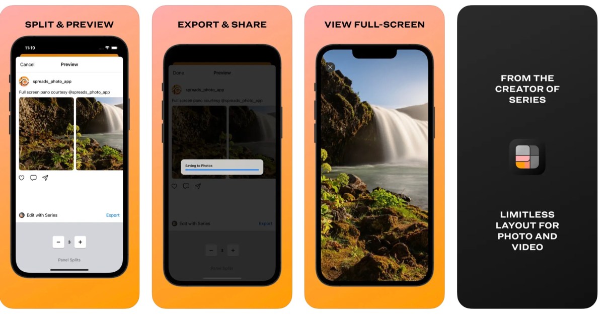 Spreads te permite compartir fotos panorámicas en pantalla completa en los hilos de Instagram