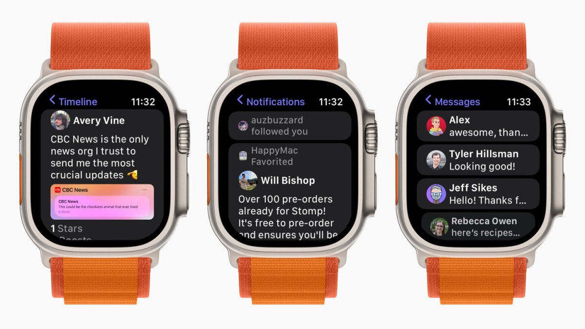 Stomp trae una aplicación Mastodon completamente funcional a su Apple Watch