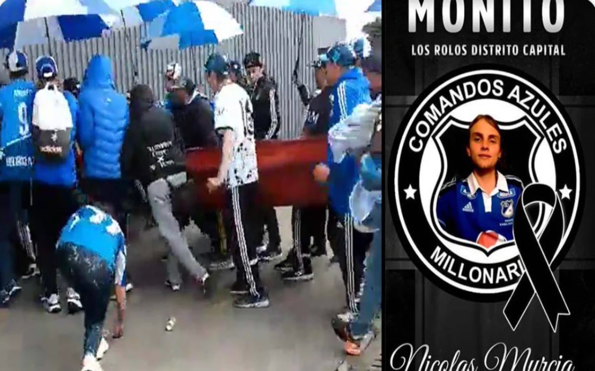 Suspenden a aficionados colombianos por meter ataúd con muerto al estadio | Video